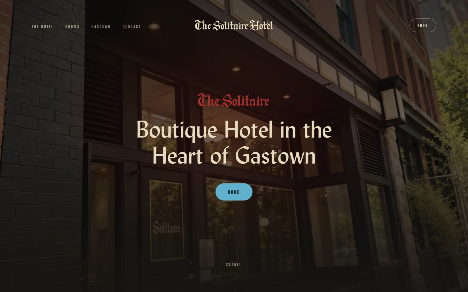 The Solitaire Hotel website